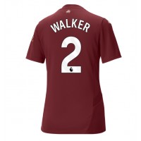 Camiseta Manchester City Kyle Walker #2 Tercera Equipación para mujer 2024-25 manga corta